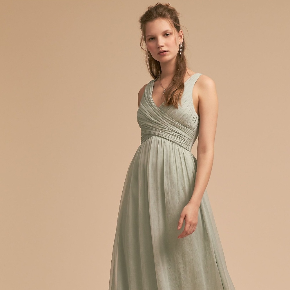 BHLDN Angie Dress in Sage Size Small